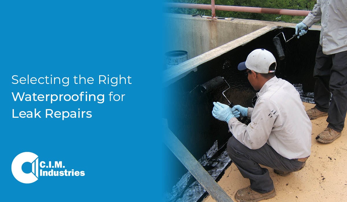 Selecting the Right Waterproof Coating for Leak Repairs